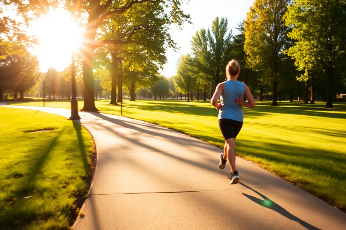 Person jogging